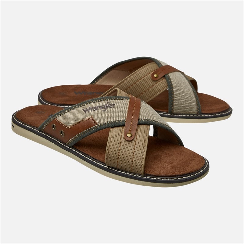 Wrangler Herre Calvin Sandaler Warm Sand - Billede 1