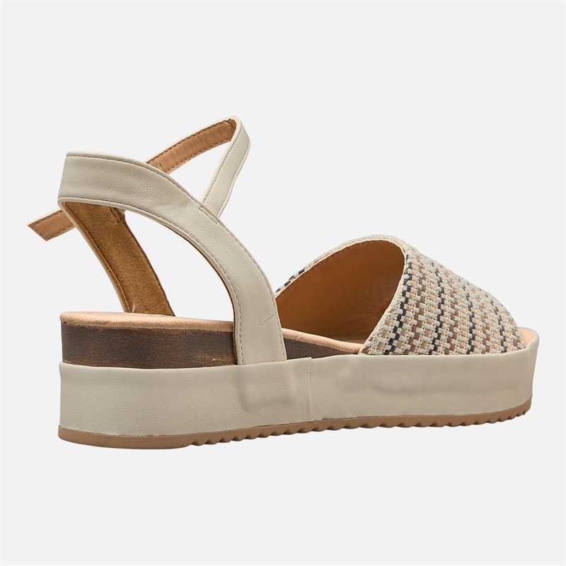 Wrangler Dame Norma Chunky Ankelrem Sandaler Birch - Billede 5