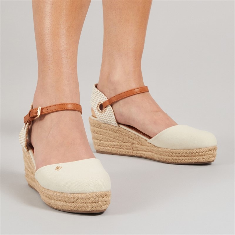 Wrangler Dame Bella Ankelsandal Kilehæl Birch - Billede 1