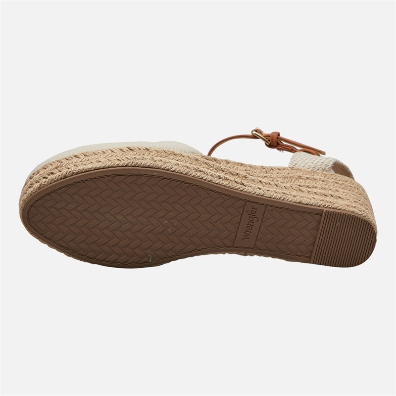 Wrangler Dame Bella Ankelsandal Kilehæl Birch - Billede 3