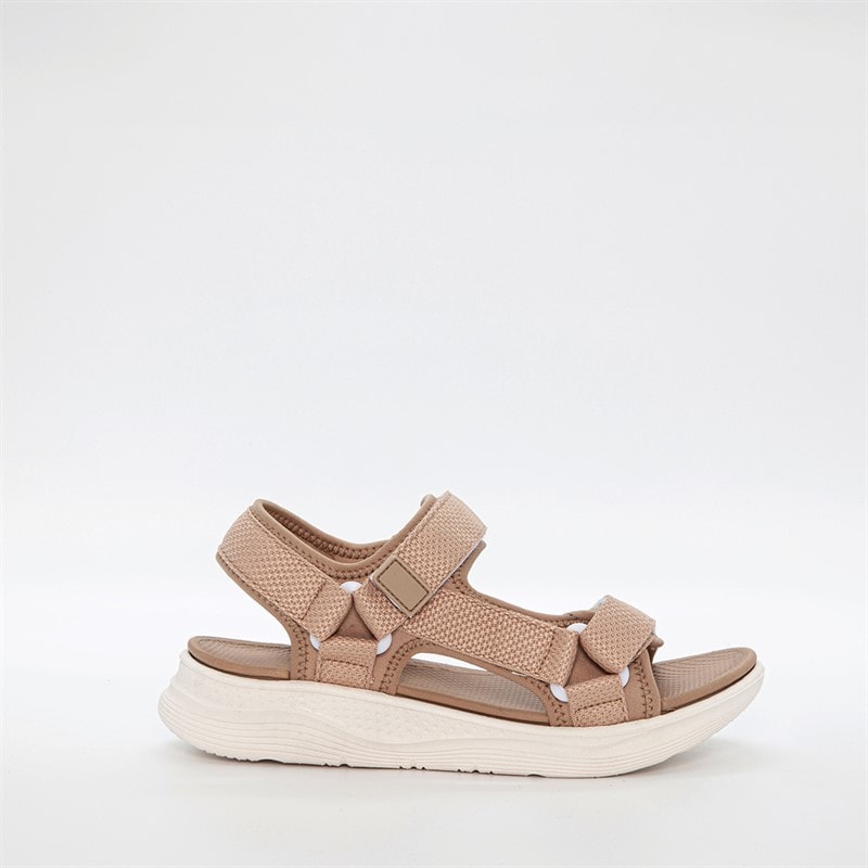 Duffy Dame Fermo Uno Sandaler Taupe