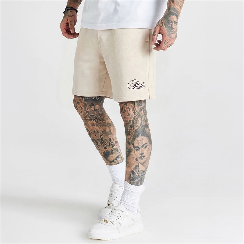 SikSilk Herre Essentials Shorts Ecru
