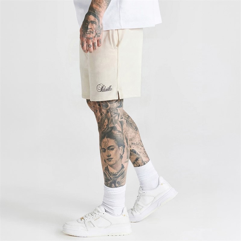 SikSilk Herre Essentials Shorts Ecru - Billede 2