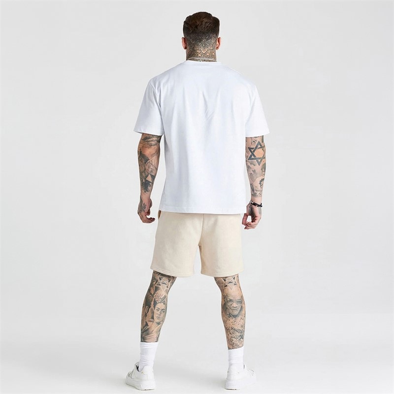 SikSilk Herre Essentials Shorts Ecru - Billede 4