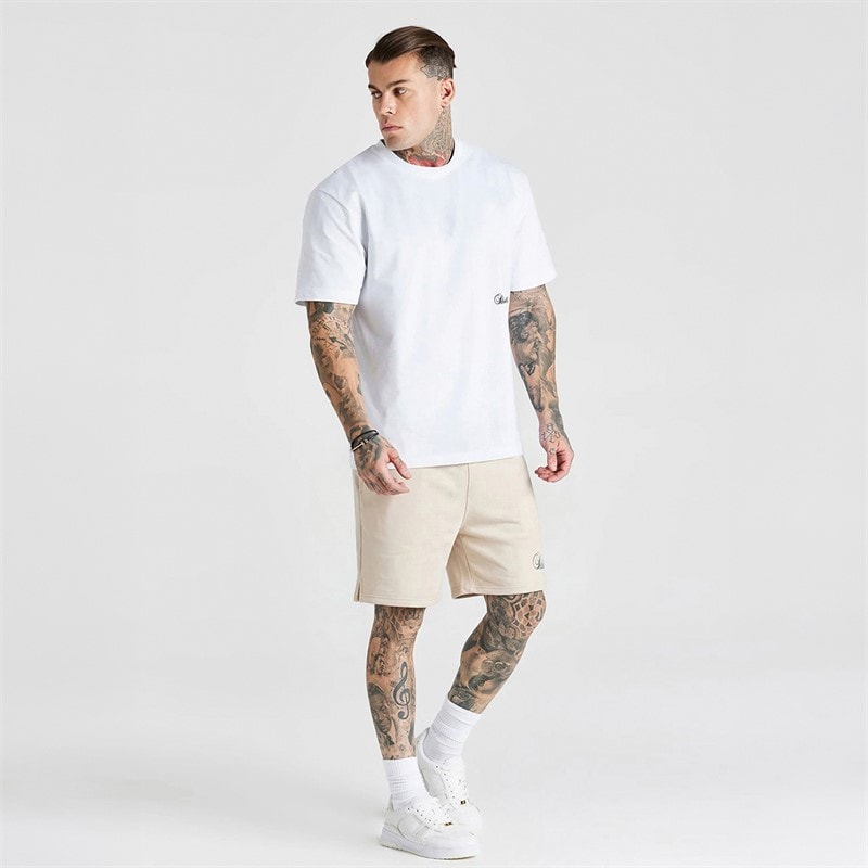 SikSilk Herre Essentials Shorts Ecru - Billede 5