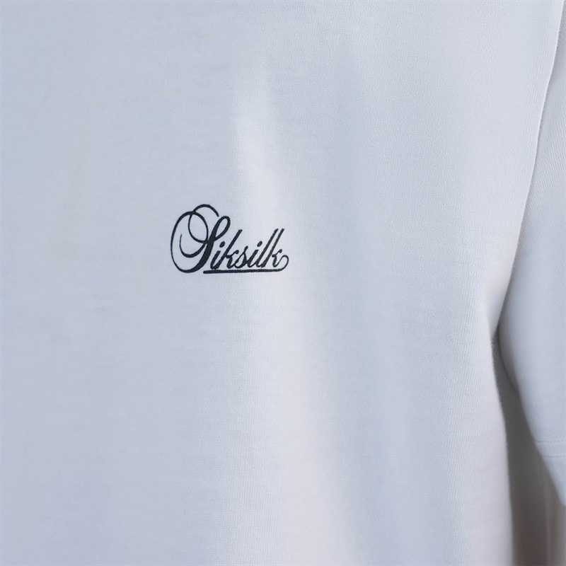 SikSilk Herre Oversized T-shirt Hvid - Billede 2