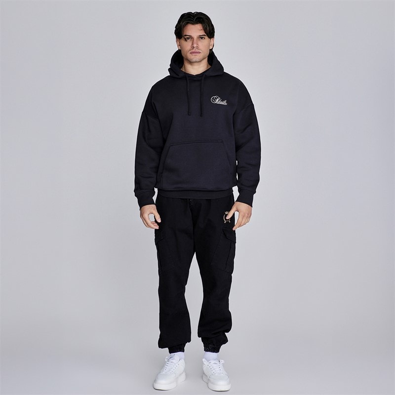 SikSilk Herre Essentials Hættetrøje Sort - Billede 3