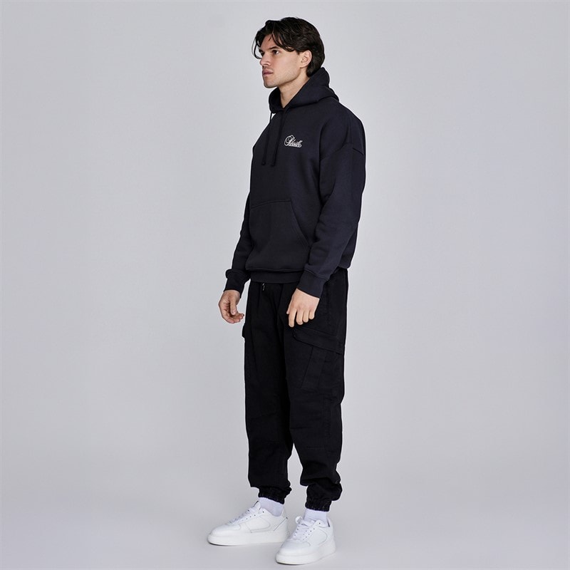 SikSilk Herre Essentials Hættetrøje Sort - Billede 4