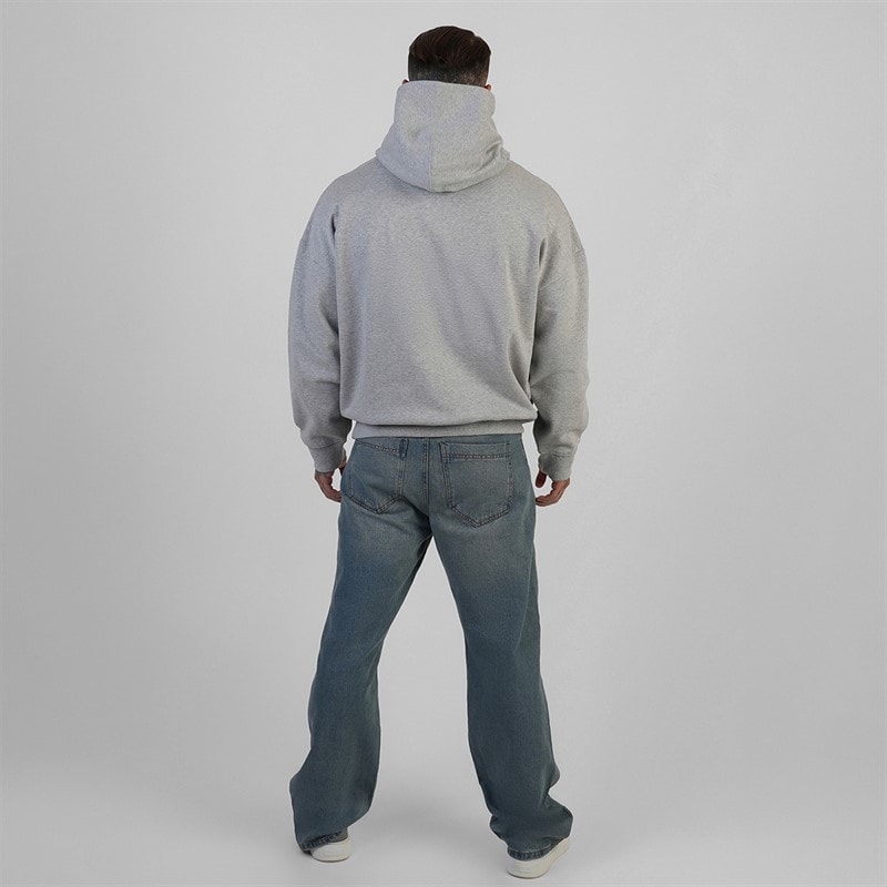 SikSilk Herre Essentials Hættetrøje Grey Marl - Billede 5