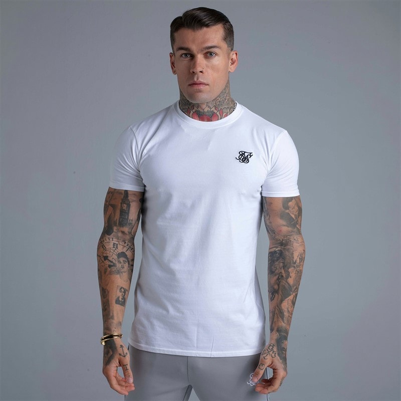 SikSilk Herre Essential T-shirt Hvid