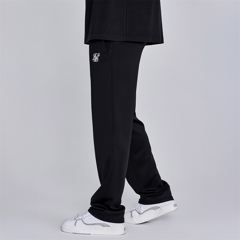 SikSilk Herre Essentials Poly Track Bukser Sort - Billede 3