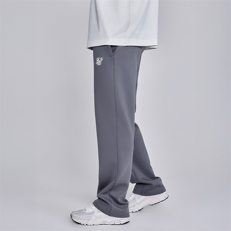 SikSilk Herre Essentials Poly Track Bukser Dark Grey - Billede 3