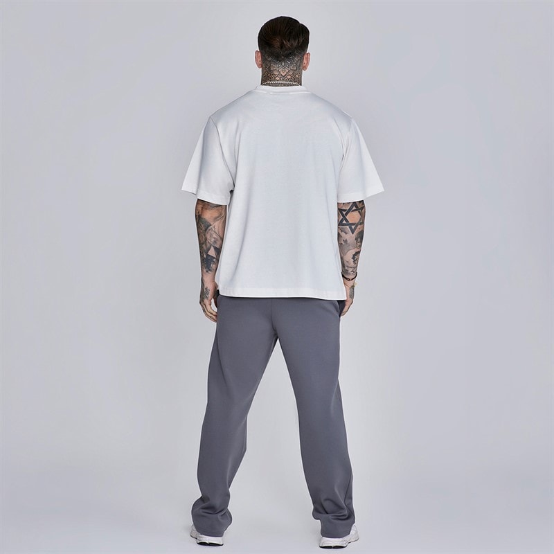 SikSilk Herre Essentials Poly Track Bukser Dark Grey - Billede 5