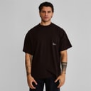SikSilk Herre Oversized T-shirt Brun
