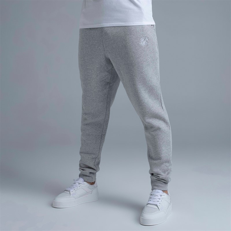 SikSilk Herre Essentials Joggers Grey Marl