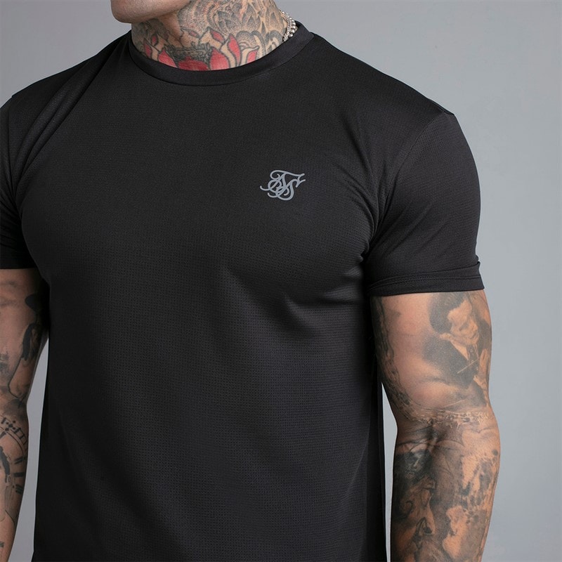 SikSilk Herre Muscle Fit T-shirt Sort - Billede 2