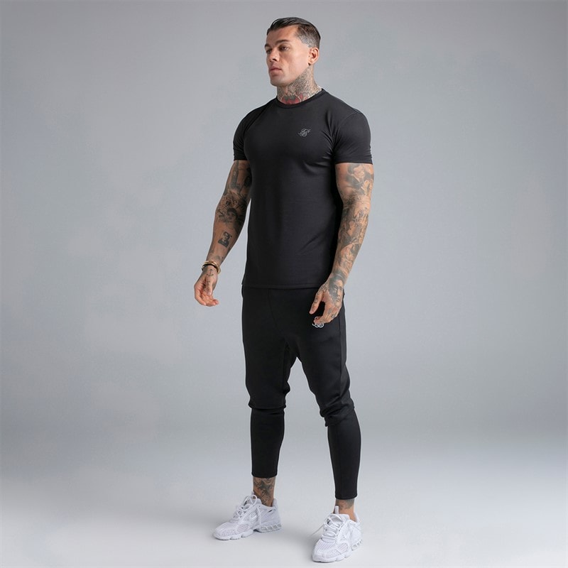SikSilk Herre Muscle Fit T-shirt Sort - Billede 4