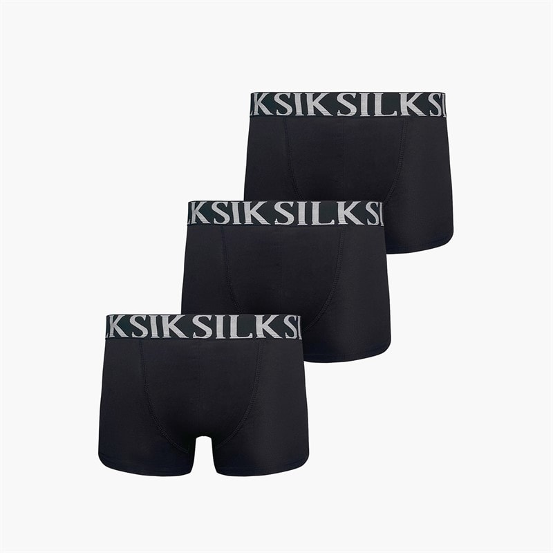 SikSilk Herre 3-pak Boxer Shorts Sort