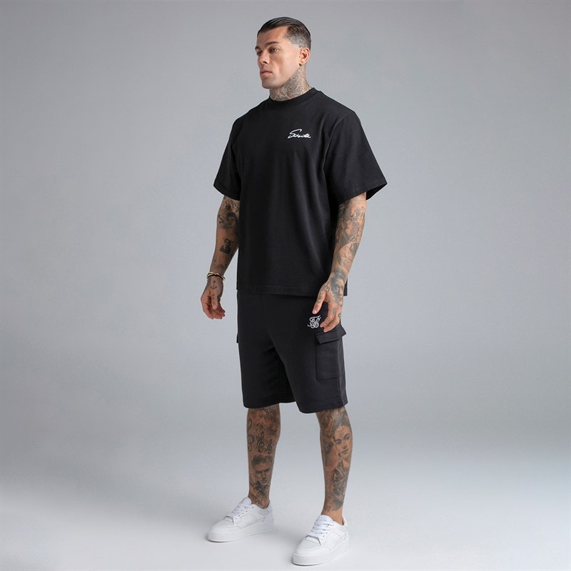 SikSilk Herre Essential Cargo Shorts Sort - Billede 5