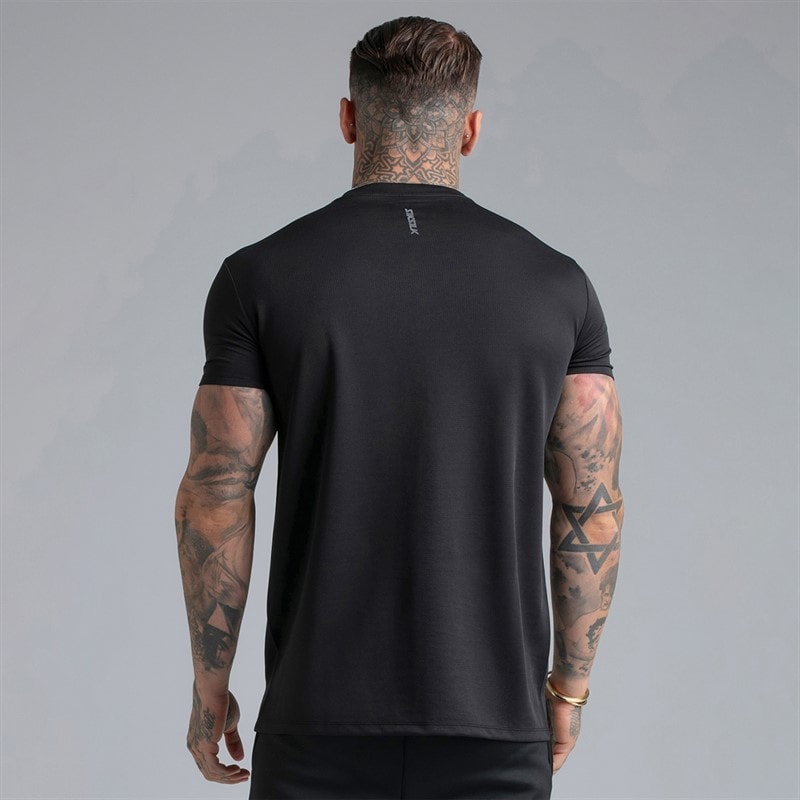 SikSilk Herre to pakke muscle fit t-shirts Sort - Billede 2