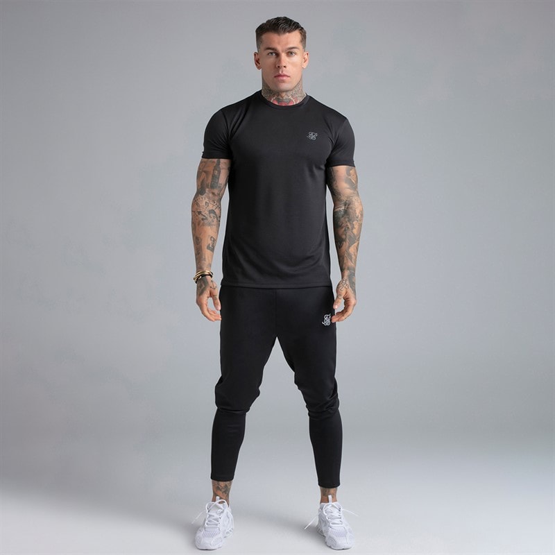 SikSilk Herre to pakke muscle fit t-shirts Sort - Billede 4