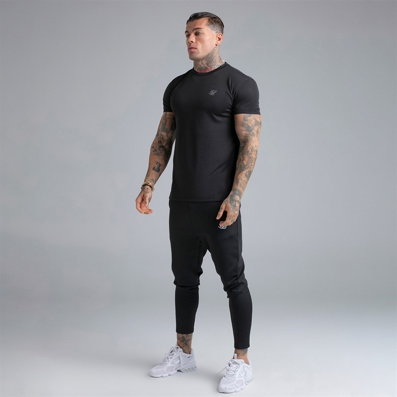 SikSilk Herre to pakke muscle fit t-shirts Sort - Billede 5
