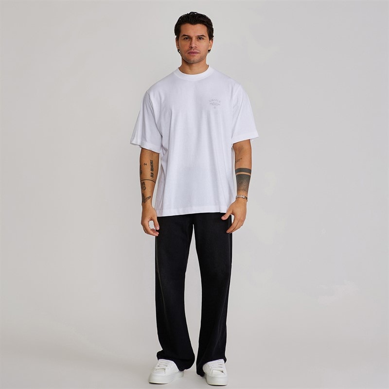 SikSilk Herre grafisk t-shirt Hvid - Billede 4