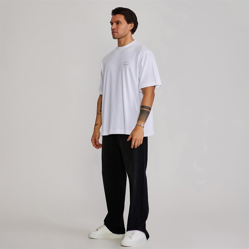 SikSilk Herre grafisk t-shirt Hvid - Billede 5
