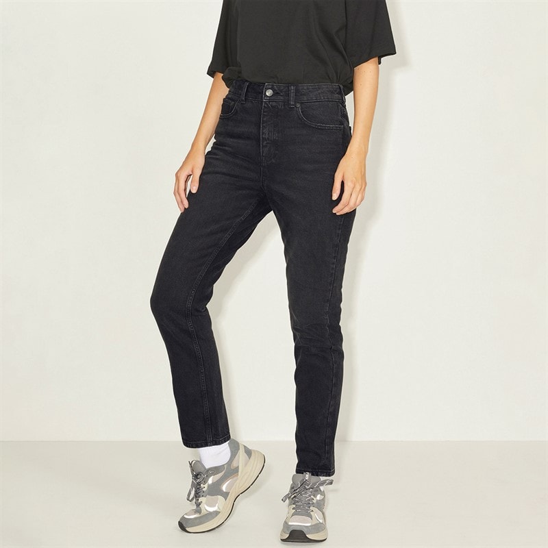 JJXX Dame Berlin Slim Fit Jeans Sort Denim - Billede 1