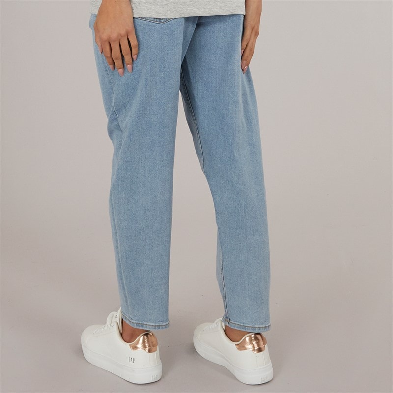 JJXX Dame Lisbon Høj Talje Mom Jeans Lyseblå Denim - Billede 2