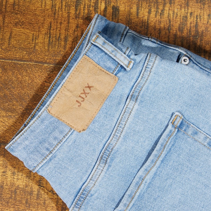 JJXX Dame Lisbon Høj Talje Mom Jeans Lyseblå Denim - Billede 3