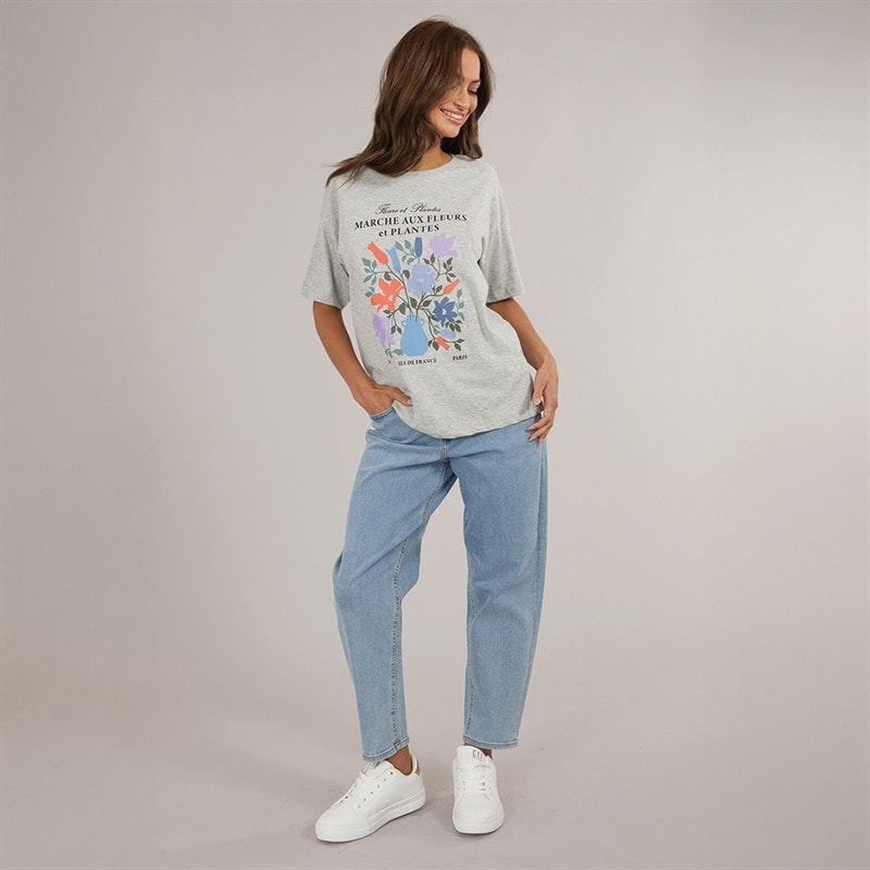 JJXX Dame Lisbon Høj Talje Mom Jeans Lyseblå Denim - Billede 4