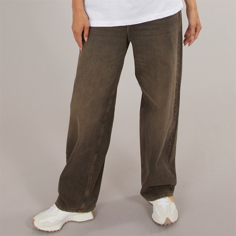 JJXX Dame Erin Baggy Jeans Medium Brun Denim - Billede 1
