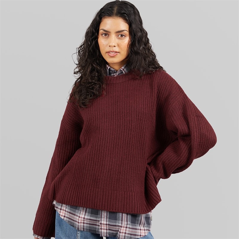 JJXX Dame Sigga Strikket Sweater Cabernet - Billede 5