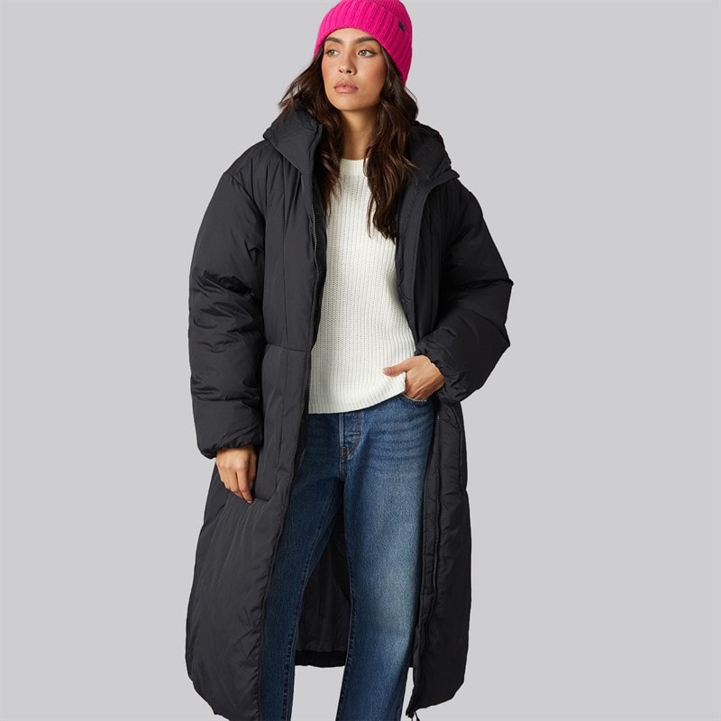 JJXX Dame Lolly Lang Dunjakke Sort - Billede 1