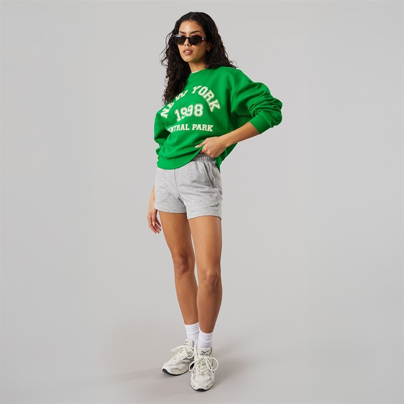 JJXX Dame Merle Sweatshirt Grøn Beeprint New York - Billede 4