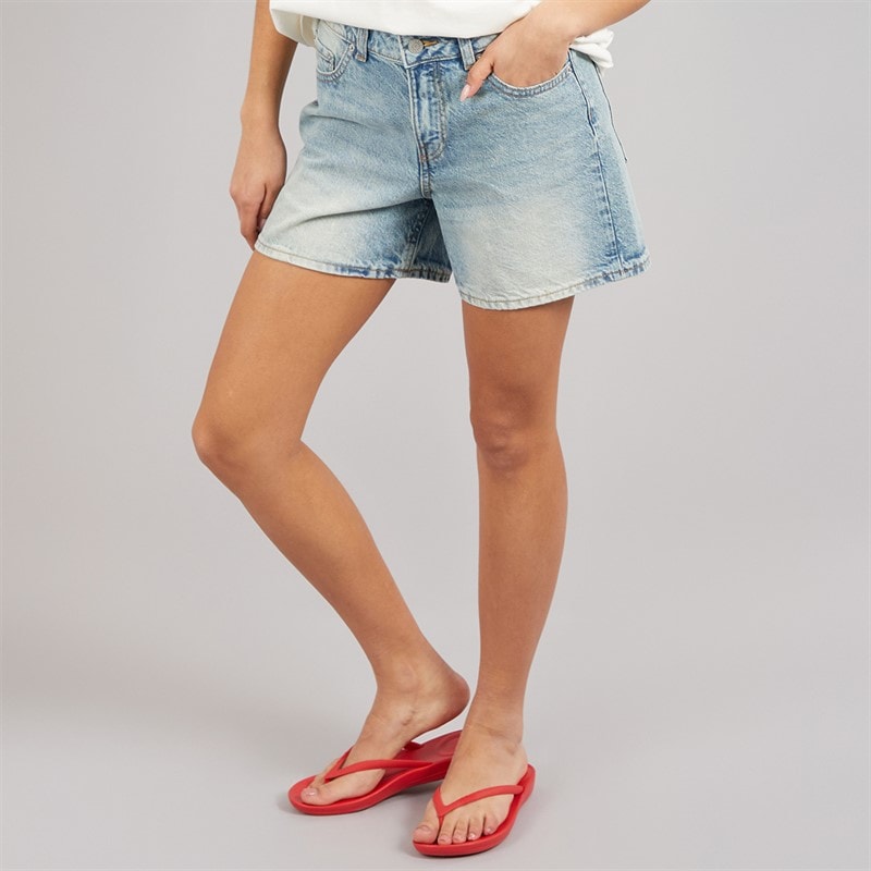 JJXX Dame Laura Denim Shorts Lyseblå Denim/Vintage Light Blue Denimdetail:Vintage