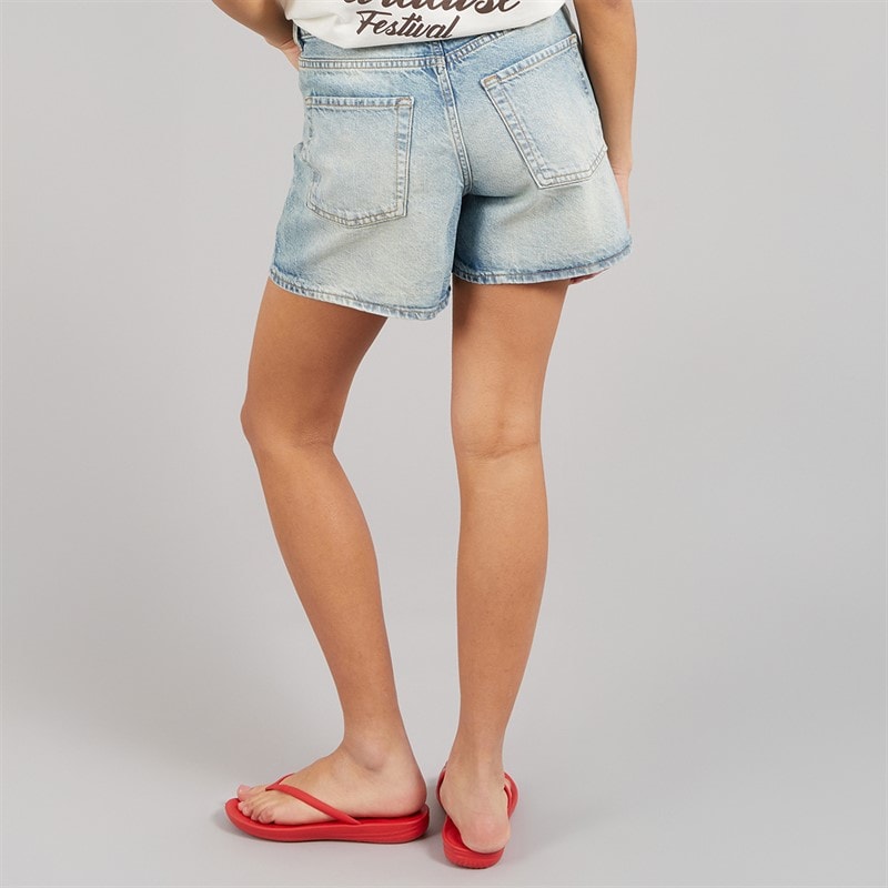 JJXX Dame Laura Denim Shorts Lyseblå Denim/Vintage Light Blue Denimdetail:Vintage - Billede 2