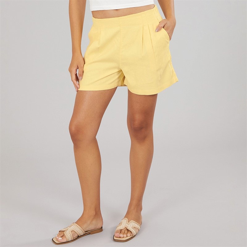 JJXX Dame linned blanding shorts Sunlight