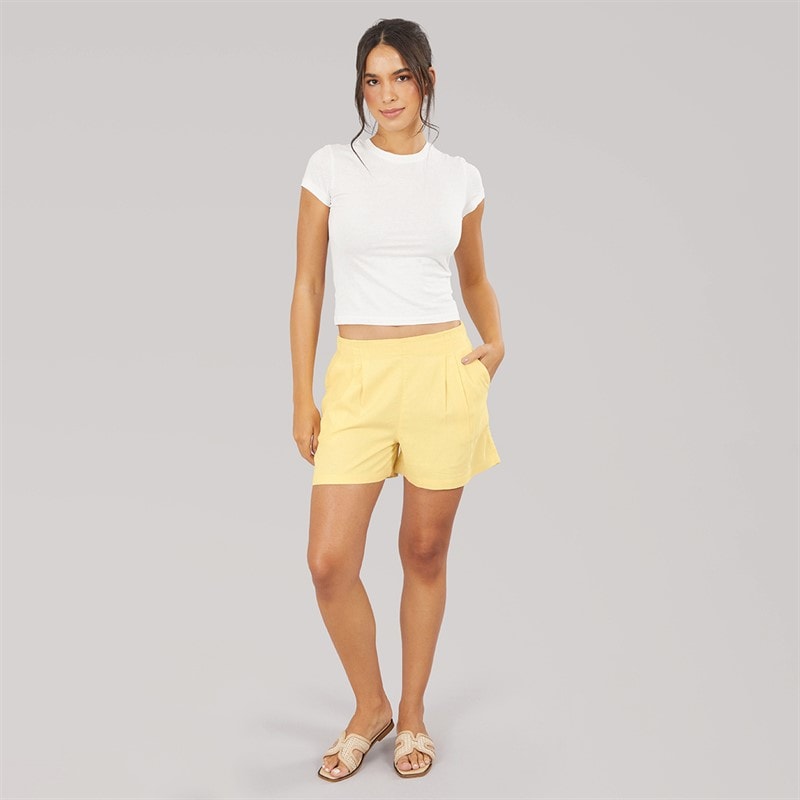 JJXX Dame linned blanding shorts Sunlight - Billede 3