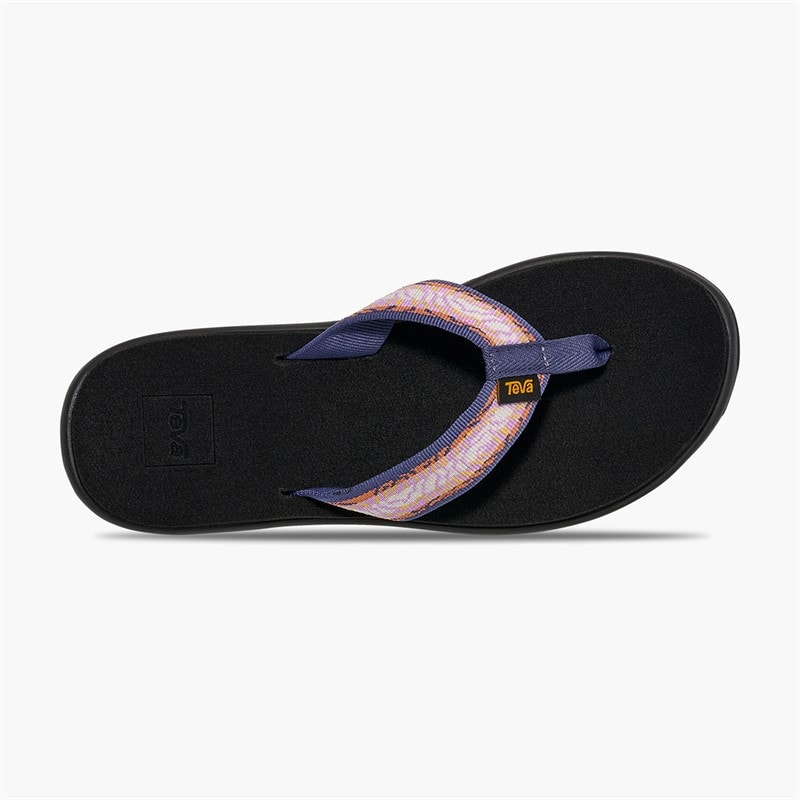 Teva Dame Voya Flip Sandaler Archive Topo Lupine - Billede 4