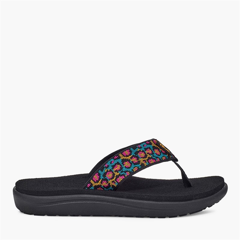Teva Piger Voya Flip Sandaler Dorinda Black Multi - Billede 1