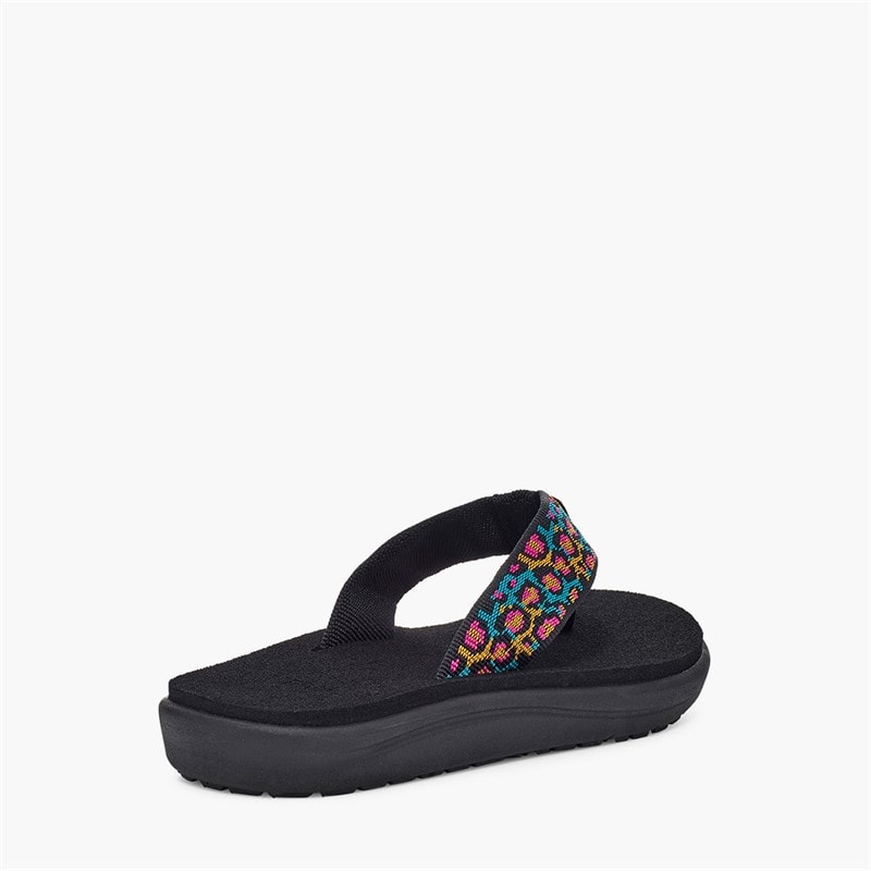 Teva Piger Voya Flip Sandaler Dorinda Black Multi - Billede 3