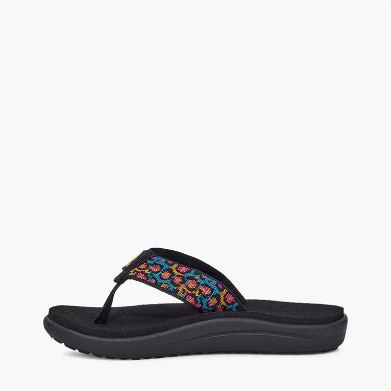 Teva Piger Voya Flip Sandaler Dorinda Black Multi - Billede 5