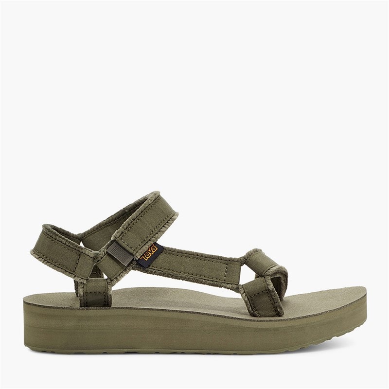 Teva Dame Midform Universal Kanvas Sandaler Olive - Billede 1