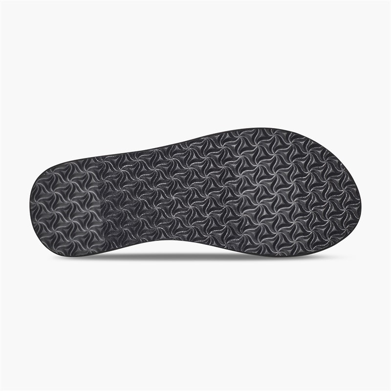 Teva Dame Olowahu Sandaler Palms Black/Hvid - Billede 2