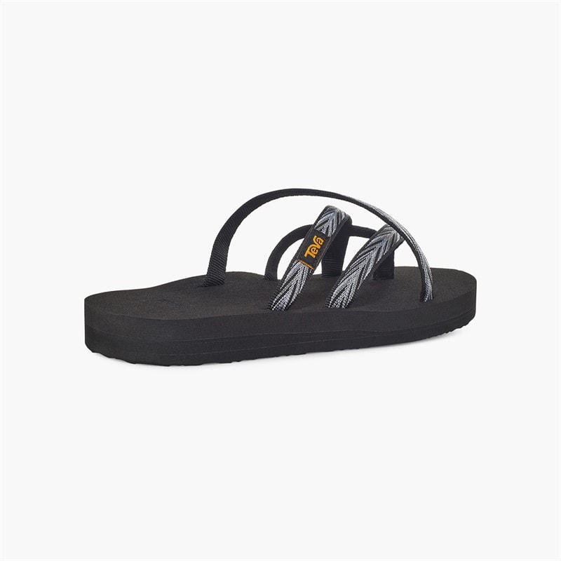 Teva Dame Olowahu Sandaler Palms Black/Hvid - Billede 3
