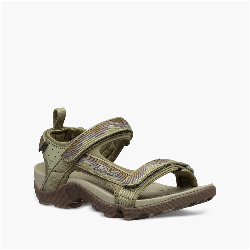 Teva Børne Tanza Sandaler Steps Dark Olive - Billede 5