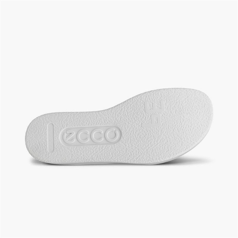 ECCO Damesko med kilehæl i nubuck Pure White Gold - Billede 5