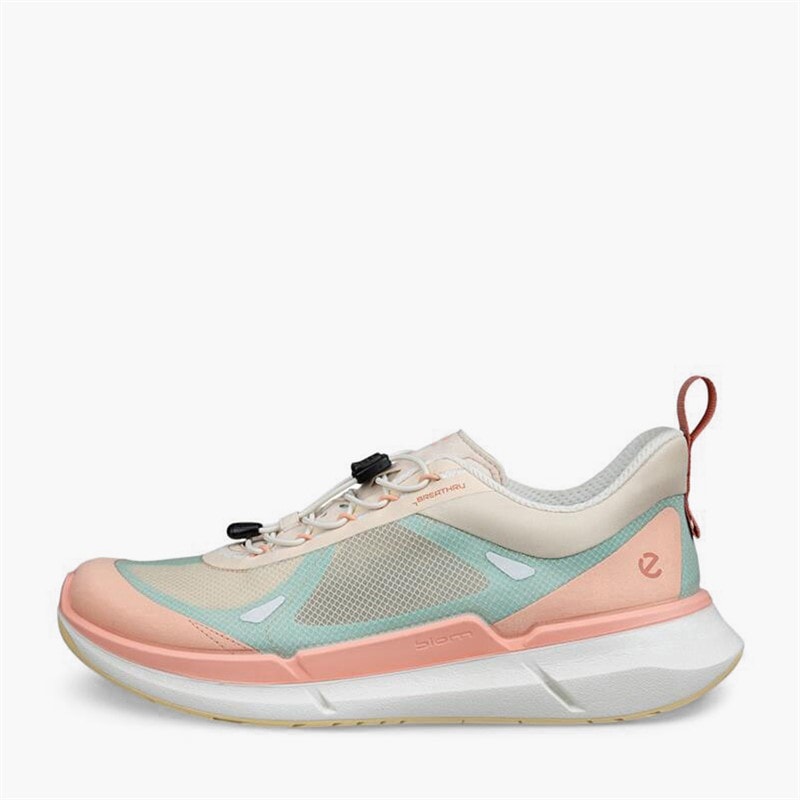 ECCO Dame Biom 2.2 Breathru Speedlace Træningssko Dusty Peach/Limestone/Aquatic